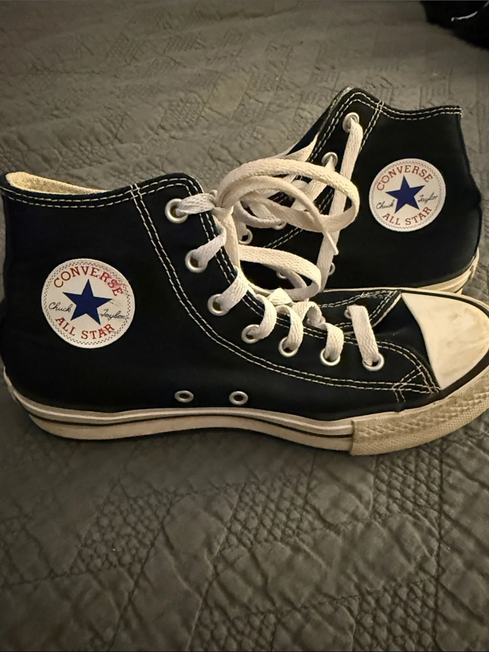 Converse Black and White High Top Sneakers